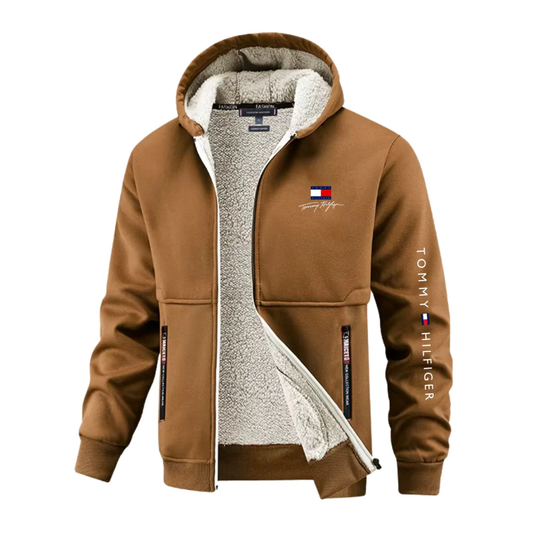 Warmere hoodie met capuchon en rits