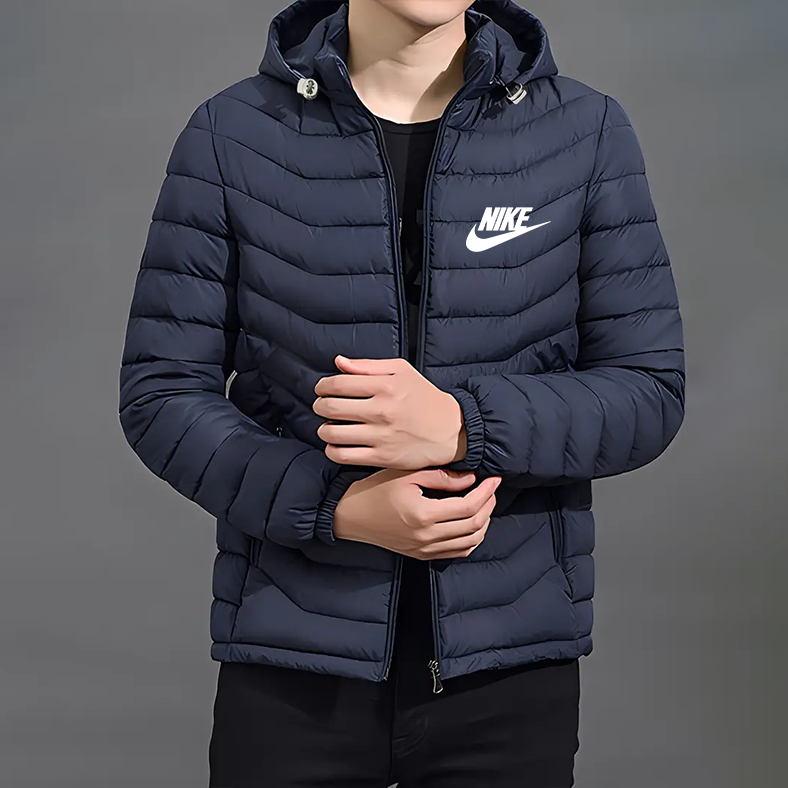 Elegante jas met capuchon en rits