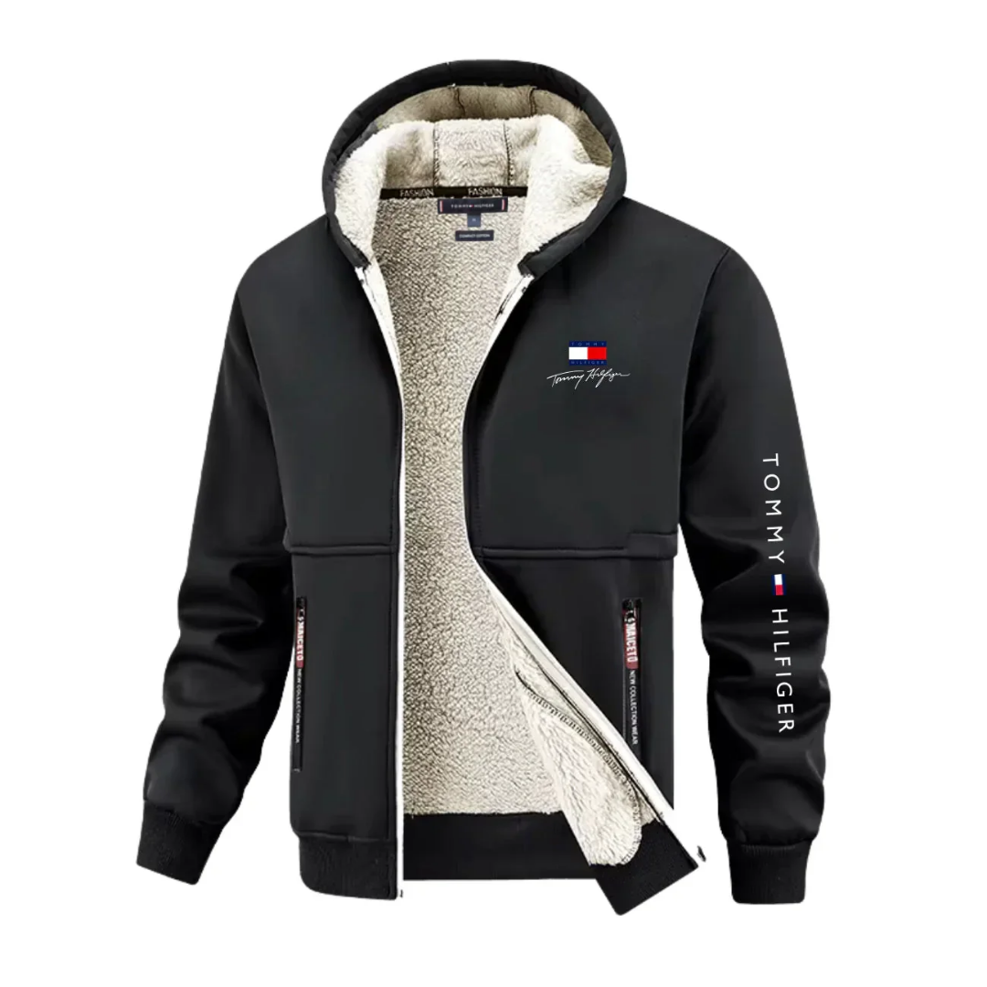 Warmere hoodie met capuchon en rits