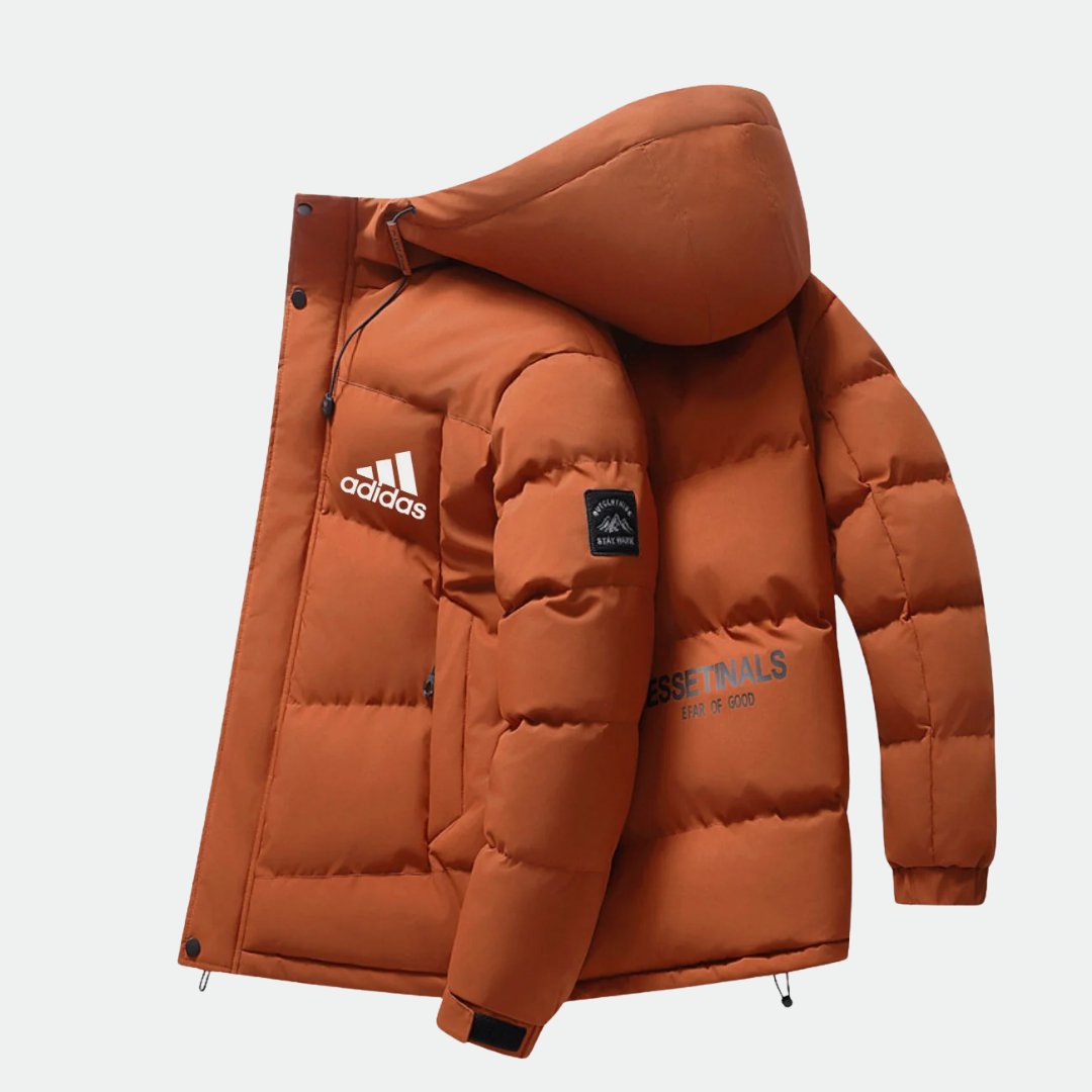 Gevoerde jas met capuchon