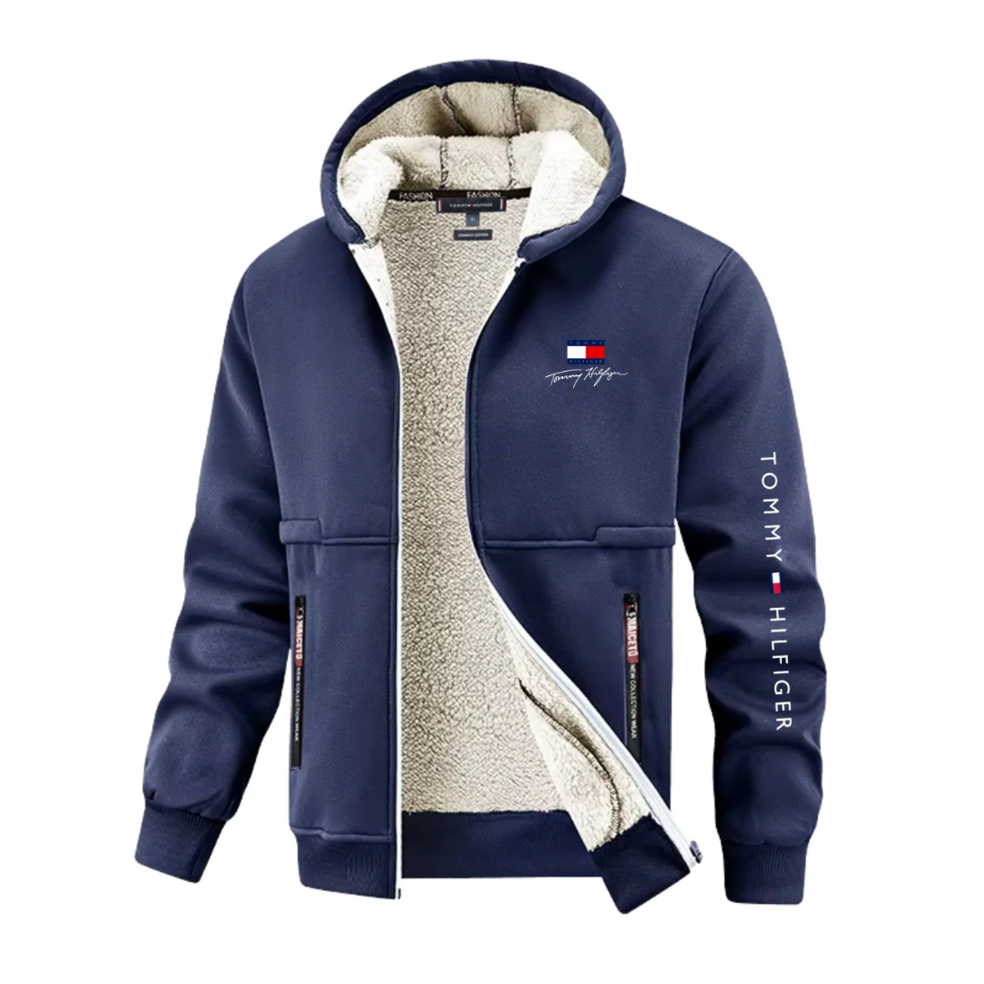 Warmere hoodie met capuchon en rits