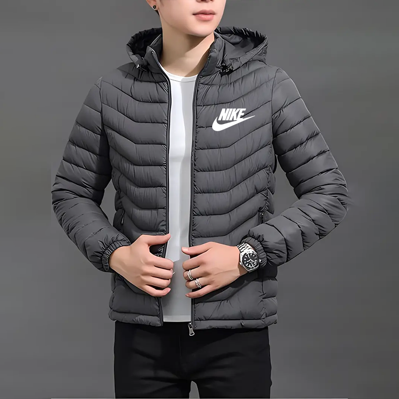 Elegante jas met capuchon en rits
